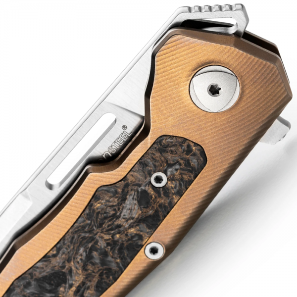 Ніж Lionsteel Q4ttro Titanium Bronze