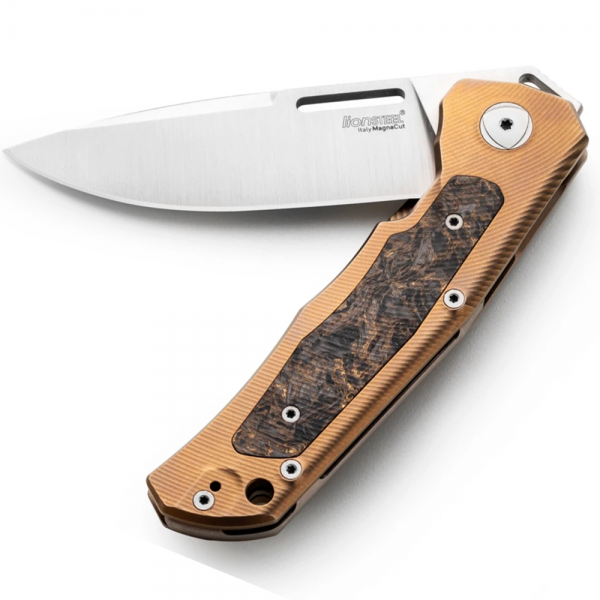 Ніж Lionsteel Q4ttro Titanium Bronze