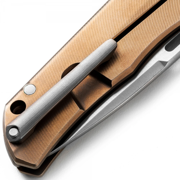 Ніж Lionsteel Q4ttro Titanium Bronze