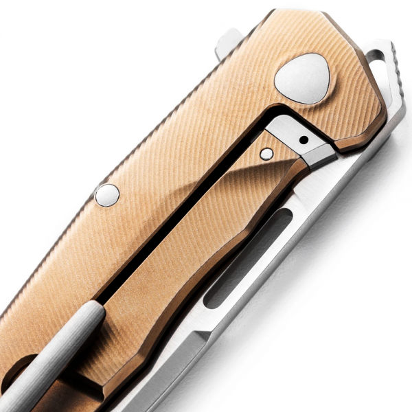 Ніж Lionsteel Q4ttro Titanium Bronze