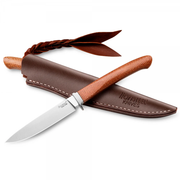 Нож Lionsteel Ago, Natural canvas Micarta