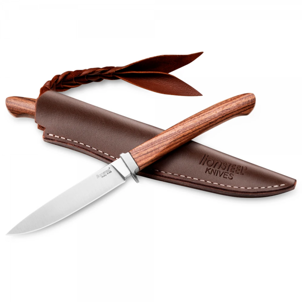 Нож Lionsteel Ago, Santos wood Brown