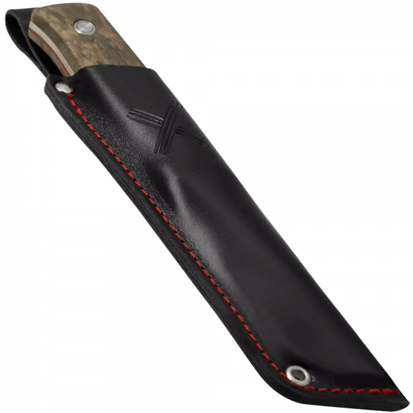 Нож Marttiini Tundra CB 11 см (нержавеющая сталь/береза/кожа) Black
