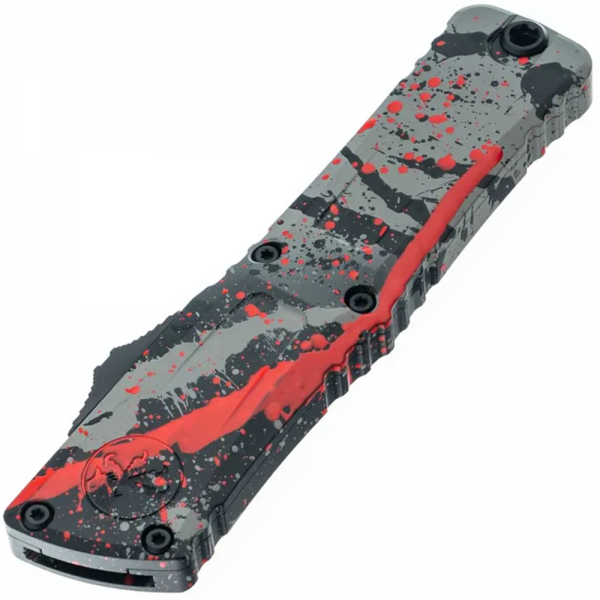 Нож Microtech Combat Troodon® D/E Gen III Signature Series Bull Shark Gray/ Black Red Splatter Standard