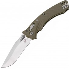 Ніж Microtech Amphibian RAM-LOK™ S/E Fluted G10 Stonewash Standard Od green