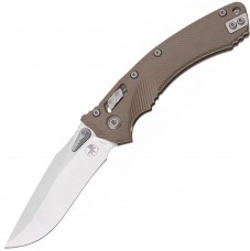 Нож Microtech Amphibian RAM-LOK™ S/E Fluted G10 Stonewash Standard Tan