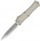 Нож Microtech Hera II Mini OTF Automatic Knife Natural Clear 3" M390 Dagger Stonewash Natural clear