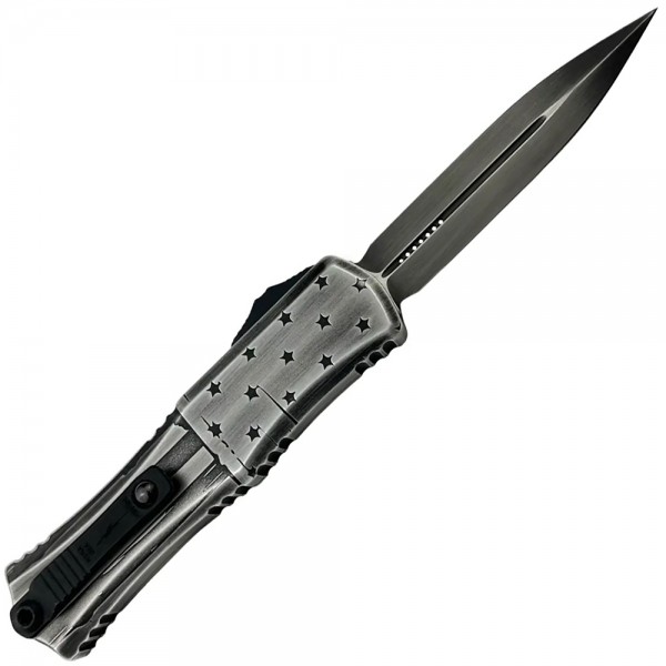 Нож Microtech Hera II Mini D/E 2.95" Dark Flag Standard Gray