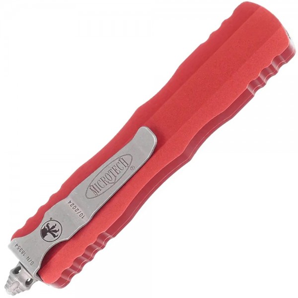 Ніж Microtech Dirac OTF Automatic Knife Red 3" M390 Dagger Stonewash Apocalyptic Red