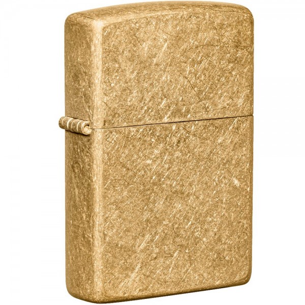 Зажигалка Zippo Regular Tumbled Brass 49477