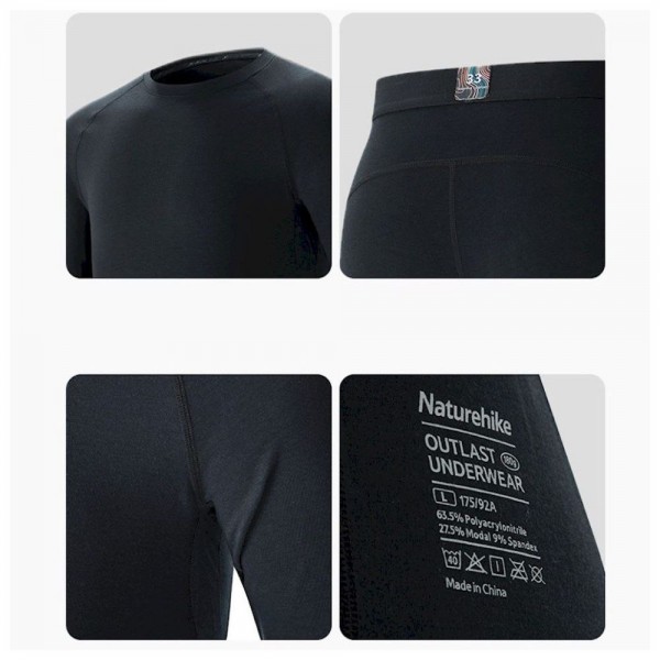 Комплект мужского термобелья Naturehike NH22NY001 демисезон, зеленый, XL 