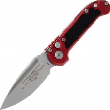 Нож Microtech L.U.D.T S/E Gen III, stonewash клинок, красная рукоятка