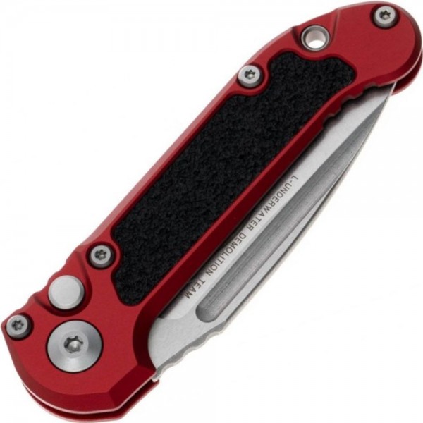 Нож Microtech L.U.D.T S/E Gen III, stonewash клинок, красная рукоятка