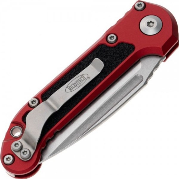 Нож Microtech L.U.D.T S/E Gen III, stonewash клинок, красная рукоятка