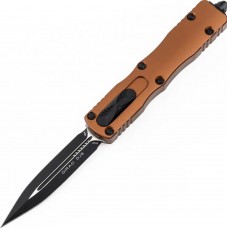 Ніж Microtech Dirac D/E OTF, чорний клинок, руків'я tan