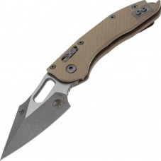 Ніж Microtech Stitch Ram-Lock, fluted, Apoc, руків'я G10 tan