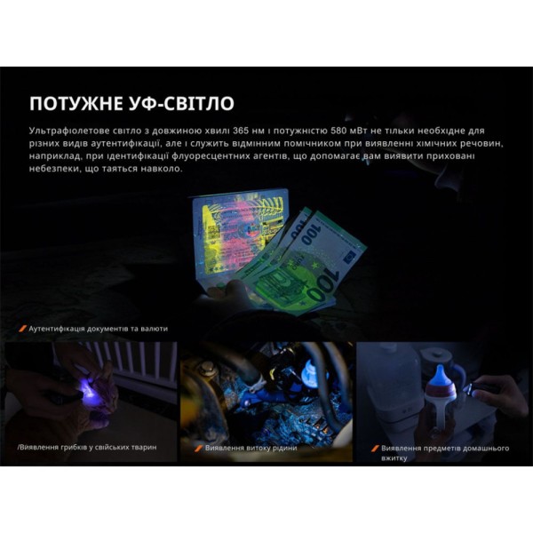 Ліхтар Fenix ​​E06R Бірюзовий