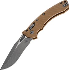 Нож Microtech Amphibian Ram-Lock, клинок Apoc Fluted, рукоять tan G10