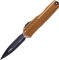 Ніж Microtech Cypher II D/E OTF, чорний клинок, руків'я tan