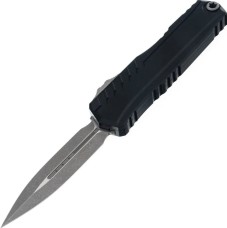 Нож Microtech Cypher II D/E OTF, Apoc, черная рукоять