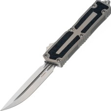 Нож Microtech Scarab II Gen III D/E-S, stonewash, черно-серый