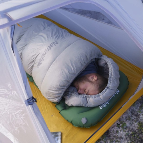 Надувной матрас с подголовником Naturehike CNK2300DZ0001, темно-синий