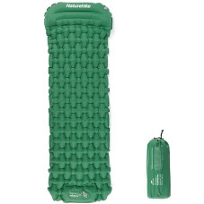 Надувной матрас с подголовником Naturehike CNK2300DZ0001, темно-зеленый
