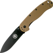 Нож Esee Knives Avispa Black Blade, D2, nylon, coyote brown