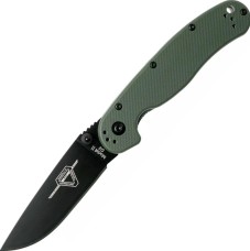 Нож Ontario Knife RAT II Linerlock D2 Black od green