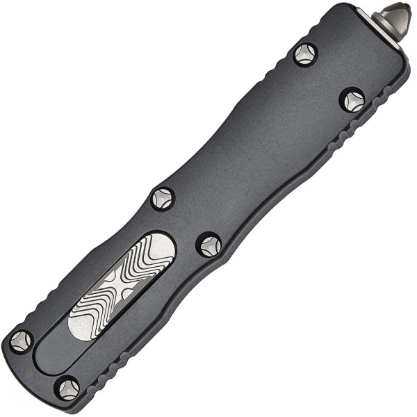 Нож Microtech Dirac Double Edge Stonewash FS, полусеррейтор