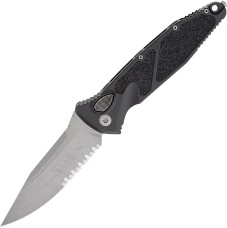 Ніж Microtech Socom Elite Drop Point, напівсерейтор Black