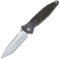 Ніж Microtech Socom Elite Tanto Point Stonewash FS, серейтор Black