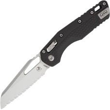 Нож Microtech MSI Stonewash, серрейтор Black