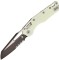 Ніж Microtech MSI Black Blade, напівсерейтор White