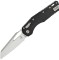 Ніж Microtech MSI S/E Stonewash Fluted G-10 Black , серейтор Black
