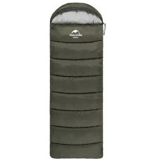 Спальник з капюшоном Naturehike U250S NH20MSD07, (0°C), лівий, темно-зелений