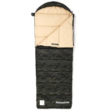 Спальний мішок з капюшоном Naturehike M320 CNK2350WS023, зелений камуфляж, лівий