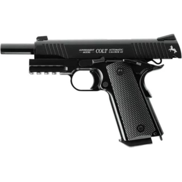 Пневматический пистолет Umarex Colt M45 CQBP BLACK Blowback кал.4,5мм