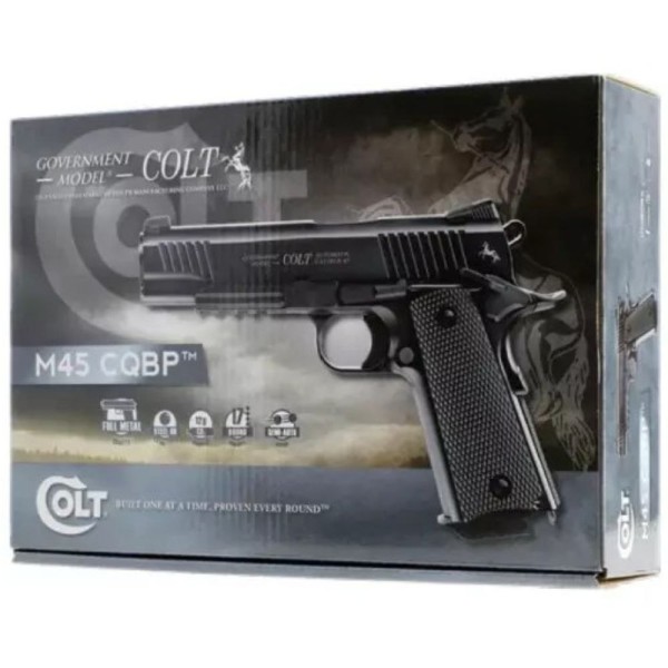 Пневматический пистолет Umarex Colt M45 CQBP BLACK Blowback кал.4,5мм