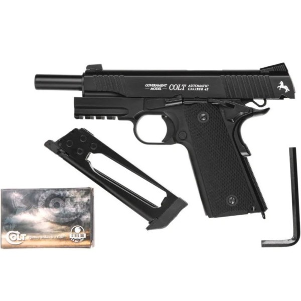 Пневматический пистолет Umarex Colt M45 CQBP BLACK Blowback кал.4,5мм