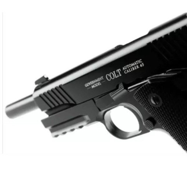 Пневматический пистолет Umarex Colt M45 CQBP BLACK Blowback кал.4,5мм