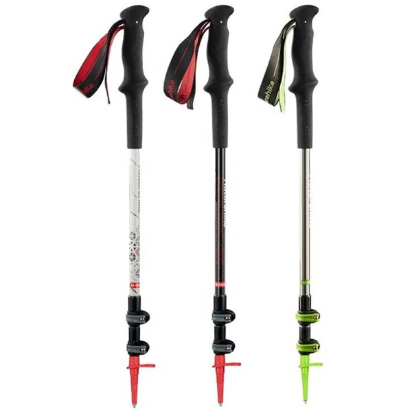 Трекинговая палка Naturehike ST06 NH17D006-D, 3-секционная, серебристая