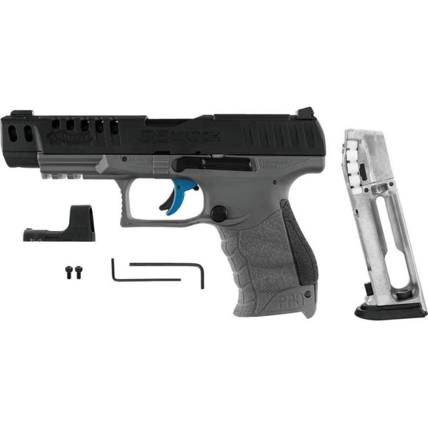 Пневматический пистолет Umarex Walther Q5 Match Combo 5" SET Blowback кал.4,5 мм