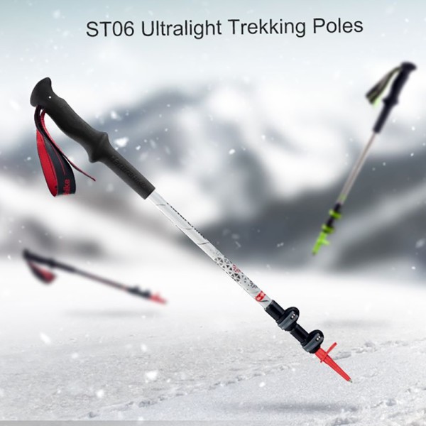 Трекинговая палка Naturehike ST06 NH17D006-D, 3-секционная, белая