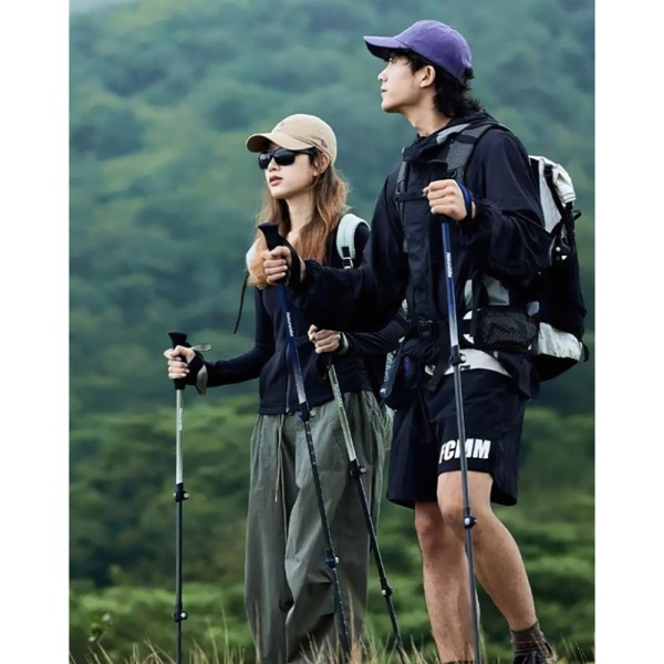 Трекинговая палка Naturehike CNK2300DS010, 135 см, голубая