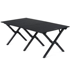Стіл розкладний великий Naturehike CNK2300JU010, алюміній, чорний