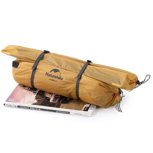 Палатка сверхлегкая одноместная Naturehike NH21ZP003, серо-желтая