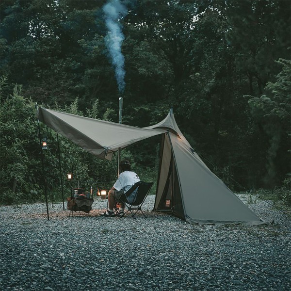 Палатка пирамидка Naturehike CNK2300ZP025, коричневая