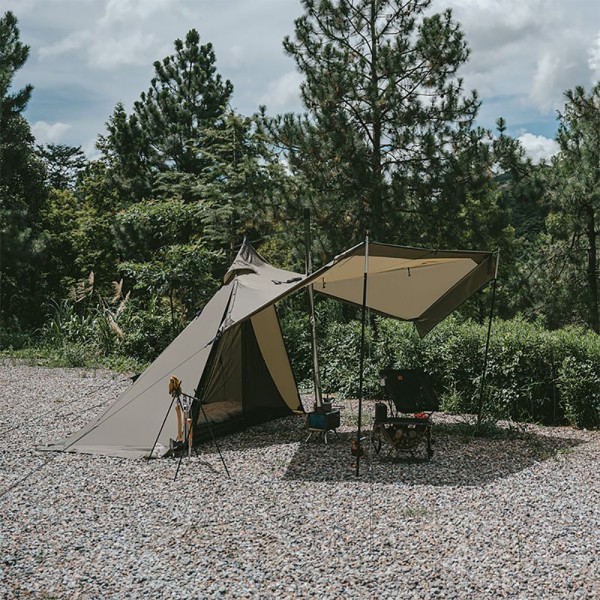 Палатка пирамидка Naturehike CNK2300ZP025, коричневая