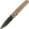 Нож Artisan Sirius Black Blade, S35VN Steel Micarta od green